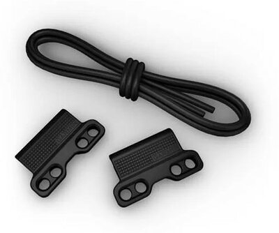 Szilikon óraszíj Garmin 26mm Bungee Mount (kompatibilis a Garmin Fenix 8/7X/6X (51mm), Tactix stb. modellekkel), fekete, QuickFit, 010-13249-02