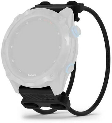 Szilikon óraszíj Garmin 26mm Bungee Mount (kompatibilis a Garmin Fenix 8/7X/6X (51mm), Tactix stb. modellekkel), fekete, QuickFit, 010-13249-02