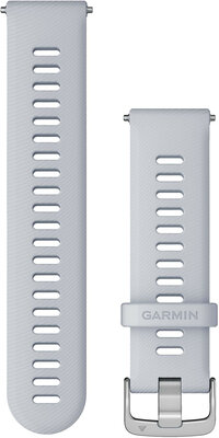 Szilikon óraszíj Garmin 22mm (kompatibilis a Venu, Forerunner 255, Vívoactive 4 stb. modellekkel), fehér, Quick Release, 010-11251-3B