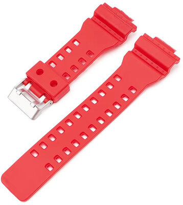 Műanyag pánt Ricardo 16mm (pro Casio G-Shock GA-100, GA-110, GD-120, GLS-100), piros