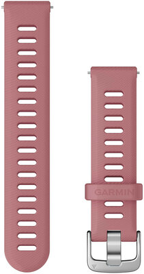 Szilikon óraszíj Garmin 18mm (kompatibilis a Venu 2S, Vívoactive 4S, Vívomove 3S modellekkel), rózsaszín, Quick Release, 010-11251-3H