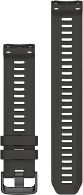 Szilikon óraszíj Garmin 22mm (kompatibilis Instinct), fekete V2, 010-13105-00