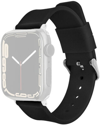 Szilikon óraszíj Ricardo (kompatibilis Apple Watch 38/40/41mm), fekete V1