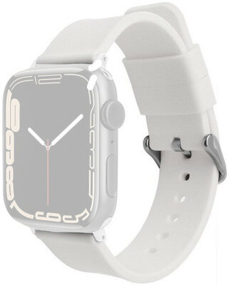 szilikon óraszíj Ricardo (kompatibilis Apple Watch 38/40/41mm), fehér V2