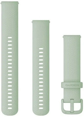 Szilikon óraszíj Garmin 20mm (kompatibilis Venu, Venu Sq, Venu 2 plus stb.), zöld, Quick Release, + meghosszabbított rész, 010-12924-82