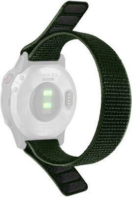nylon óraszíj Ricardo Cortina 26mm, Green, átfűzős