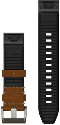 Bőr óraszíj Garmin 22mm (kompatibilis a Garmin Fenix 8/7/6 (47mm), Epix 2 stb.), barna V3, QuickFit, 010-13225-08