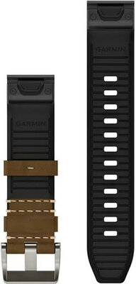 Bőr óraszíj Garmin 22mm (kompatibilis a Garmin Fenix 8/7/6 (47mm), Epix 2 stb.), barna V4, QuickFit, 010-13225-07