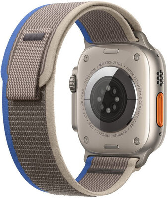 Nylon óraszíj Apple (kompatibilis az Apple Watch 42/44/45/49mm), barna, méret S/M