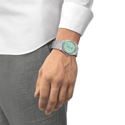 Tissot PRX Quartz T137.410.11.091.01  (Tiffany Blue színben)