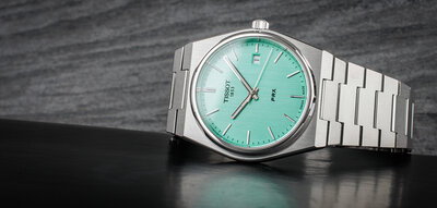 Tissot PRX Quartz T137.410.11.091.01  (Tiffany Blue színben)