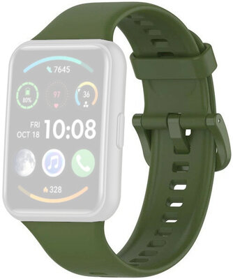 szilikon óraszíj Ricardo Cime Bianche 20mm (kompatibilis Huawei Watch Fit), Green