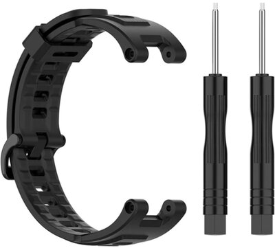 Szilikon óraszíj Ricardo Paganella (kompatibilis Amazfit T-Rex Pro), Black + csere tartozék