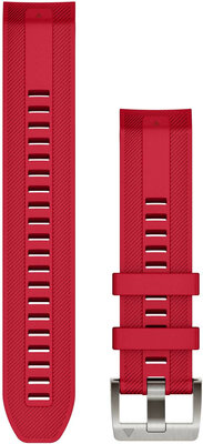 szilikon óraszíj Garmin 22mm (kompatibilis Garmin Fenix 8/7/6 (47mm), Epix 2 stb.), piros V2, QuickFit, 010-13225-03
