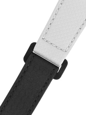 Fekete-fehér szíj Morellato Grip 5762D83.017 M (újrahasznosított anyag, textil)