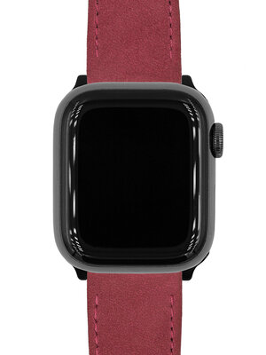 Piros bőr szíj Hirsch Osiris Nubuk M 03433161-2 (Borjú)