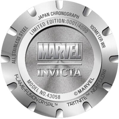 Invicta Marvel Black Widow Quartz 50mm 43058 Limited Edition 4000pcs