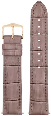 Hirsch Duke S 01028337-1 bőr szíj, barna, borjúbőr, hossz S, Quick Release