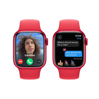 Apple Watch Series 9 GPS 41mm (PRODUCT) RED Aluminium Case / (PRODUCT) RED Sport Band - S/M