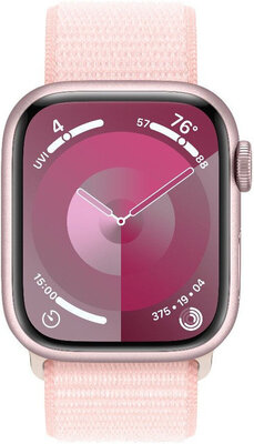 Apple Watch Series 9 GPS 45mm Pink Aluminium Case / Light Pink Sport Loop