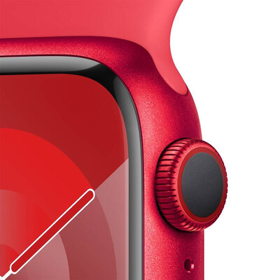 Apple Watch Series 9 GPS + Cellular 45mm (PRODUCT) RED Aluminium Case / (PRODUCT) RED Sport Band - M/L