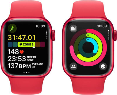 Apple Watch Series 9 GPS + Cellular 45mm (PRODUCT) RED Aluminium Case / (PRODUCT) RED Sport Band - M/L
