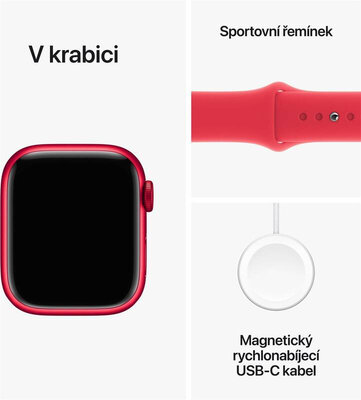 Apple Watch Series 9 GPS + Cellular 45mm (PRODUCT) RED Aluminium Case / (PRODUCT) RED Sport Band - M/L