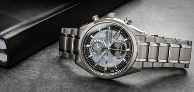 Citizen Sports Eco-Drive rádiós vezérlésű Tsuki-yomi Moonphase Super Titanium BY1010-81H