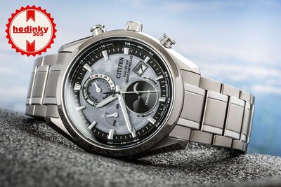 Citizen Sports Eco-Drive rádiós vezérlésű Tsuki-yomi Moonphase Super Titanium BY1010-81H