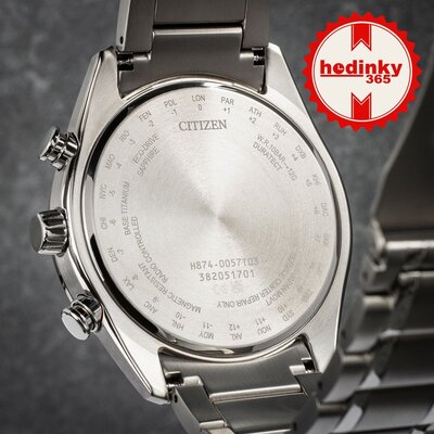Citizen Sports Eco-Drive rádiós vezérlésű Tsuki-yomi Moonphase Super Titanium BY1010-81H