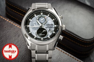 Citizen Sports Eco-Drive rádiós vezérlésű Tsuki-yomi Moonphase Super Titanium BY1010-81H