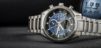 Citizen Sports Eco-Drive rádiós vezérlésű Tsuki-yomi Moonphase Super Titanium BY1010-81L
