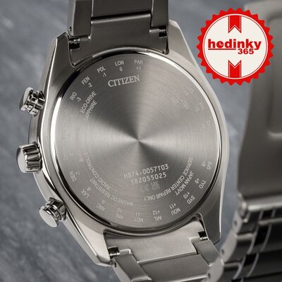 Citizen Sports Eco-Drive rádiós vezérlésű Tsuki-yomi Moonphase Super Titanium BY1010-81L