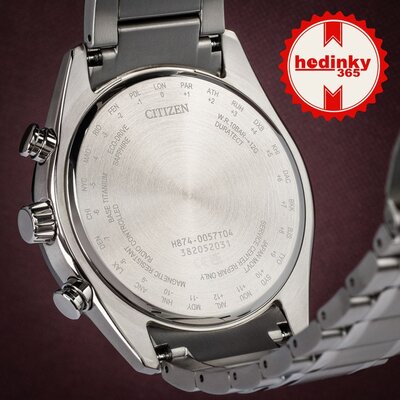 Citizen Sports Eco-Drive rádiós vezérlésű Tsuki-yomi Moonphase Super Titanium BY1018-80X
