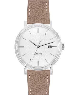 Hirsch Bologna L 01802037-1 bőr szíj, barna, borjúbőr, hossz L, Quick Release