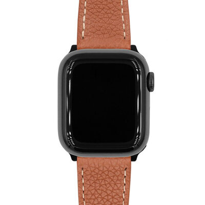 Hirsch Bologna L 01802070-1 bőr szíj, barna, borjúbőr, hossz L, Quick Release