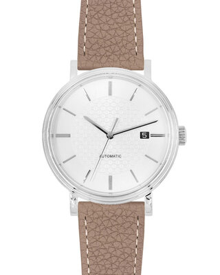 Hirsch Bologna M 01802137-1 bőr szíj, barna, borjúbőr, hossz M, Quick Release