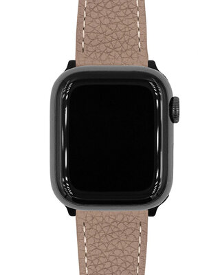 Hirsch Bologna M 01802137-1 bőr szíj, barna, borjúbőr, hossz M, Quick Release