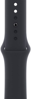 Szilikon pánt Apple (pro Apple Watch 42/44/45/49mm), fekete, méret M/L