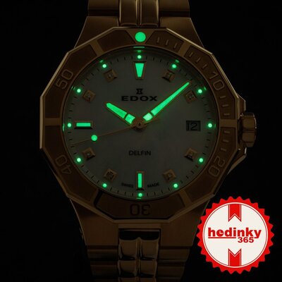 Edox Diver Date Lady Quartz 53020-37jm-nadd