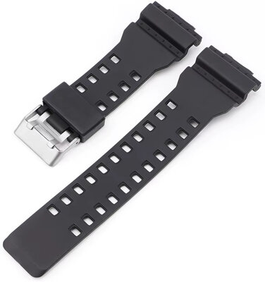 Műanyag pánt Ricardo 16mm (pro Casio G-Shock GA-100, GA-110, GD-120, GLS-100), fekete V1