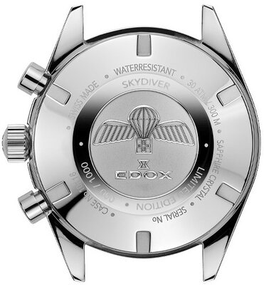 Edox SkyDiver Chronograph Quartz 10116-3-gridn Limited Edition 1000db ( + tartalék szíj )