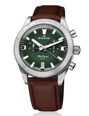 Edox SkyDiver Chronograph Quartz 10116-3-vidn Limited Edition 1000db ( + tartalék szíj )