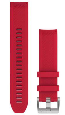 szilikon óraszíj Garmin 22mm (kompatibilis Garmin Fenix 8/7/6 (47mm), Epix 2 stb.), piros V4, QuickFit, 010-12738-17