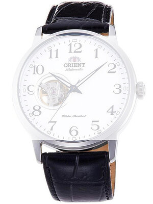 bőr óraszíj Orient UL007011J0 22mm (kompatibilis RA-AG00), fekete