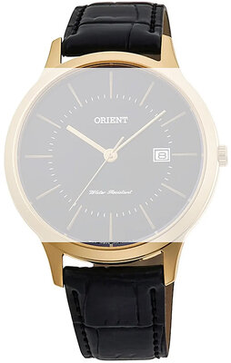 Bőr óraszíj Orient UL00E011G0 18mm (kompatibilis model RF-QD00), fekete