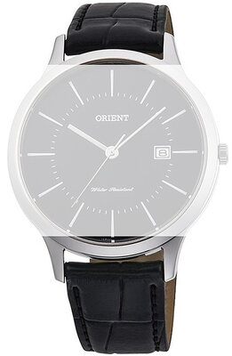Bőr óraszíj Orient UL00E011J0 18mm (kompatibilis model RF-QD00), fekete