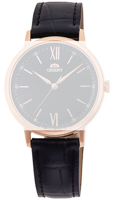 Bőr óraszíj Orient UL00H011P0 15mm (kompatibilis RA-QC17), fekete