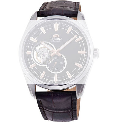 bőr óraszíj Orient UL014012J0 22mm (kompatibilis RA-AR00), barna