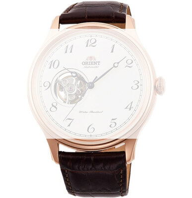 bőr óraszíj Orient UL016011P0 20mm (kompatibilis RA-AG00), barna
